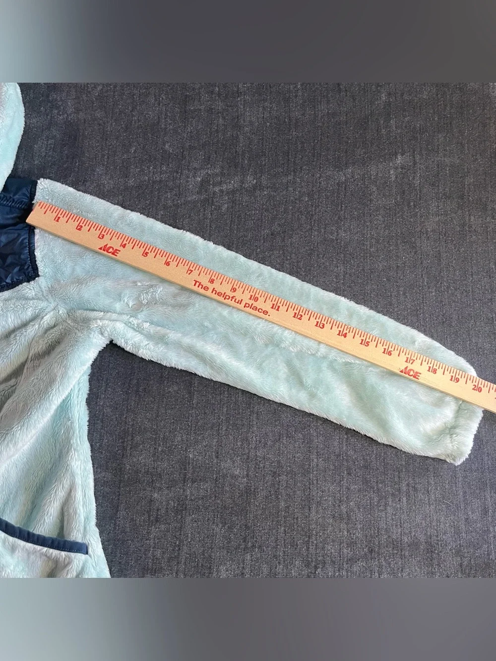 The North Face Fleece Girls Medium 10 Oso Hoodie Jacket Hooded Starlight blue
